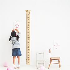 Us 2 19 15 Off Cute Animals Dog Height Measure Wall Stickers For Kids Rooms Childrens Home Decor Growth Chart Poster Mural Wall Decal In Wall