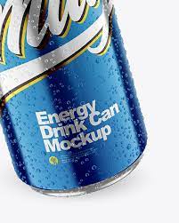 Download 500ml Metallic Drink Can With Condensation Mockup In Can Mockups On Yellow Images Object Mockups
