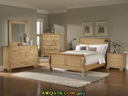 غرف نوم خشب بني فاتح غامق أبيض رمادي أفكار متنوعة كثيرة