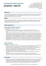 Sales associate job description this sales associate job description template includes key sales associate duties and responsibilities. Commissioned Sales Associate Resume Samples Qwikresume