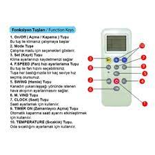 Kombi yaz konumunda sadece sıcak su kullanır. Klima Kumandasi Gunes Isareti 0212 422 60 76 Daikin Servis