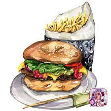 pin by kenya gonzalez on coloriages burger cartoon burger drawing illustration food