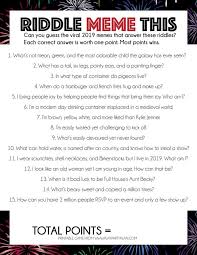 2019 Trivia New Year S Eve Games New Years Eve Games Eve Game New Year S Eve Games For Family