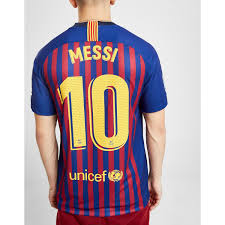 2008 barcelona messi soccer jersey home vintage messi football shirt. Nike Synthetic Fc Barcelona 2018 19 Messi 10 Home Shirt In Blue Red Blue For Men Lyst