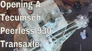 All other brand and product names are trademarks or registered trademarks of their respective owners. Opening A Tecumseh Peerless 930 Transaxle Youtube