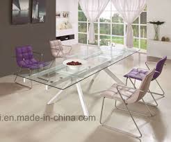 Try a set of wrought iron nesting tables. China Modern Furniture Tempered Glass Top Metal Dining Table China Modern Furniture Tempered Glass Top