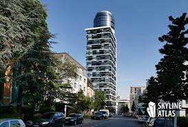 Hochwertige materialen beim bau sowie moderne ausstattungselemente in den wohnungen sorgen. Henninger Turm Hochhaus Mit Aussichtsplattform Und Restaurant