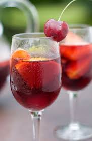 Red Cherry Sangria Sweet Remedy Com 10lbcherrychallenge Cherry Sangria Cherry Sangria Recipes Sangria Recipes
