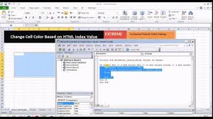 Excel Vba Change Cell Color With Colorindex Value Youtube