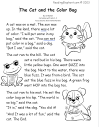 Free Printable Kindergarten Reading Passages For Fluency
