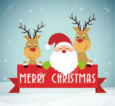Set of cute merry christmas background with cute animal and christmas tree,lovely cartoon background with holiday symbols. Santa And Reindeer Cartoon Icon Merry Christmas Decoration And Royalty Free Cliparts Vectors And Stock Illustration Image 62902491