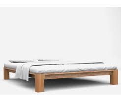Vidaxl Cadre De Lit Sans Tete En Bois De Chene 160 X 200 Cm Au Meilleur Prix Sur Idealo Fr