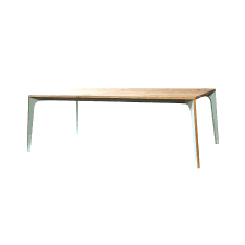 Articolo 002 02va Table With A Metal Structure And A Solid Or Veneered Wooden Top An Extremely Sophisticated Shap Tha Tafel En Stoelen Houten Tafel Tafel 220