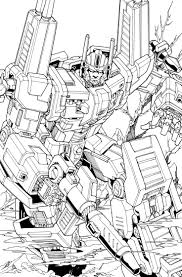 Ultra Magnus Lineart By Markerguru On Deviantart Transformers Artwork Transformers Coloring Pages 80s Cartoons