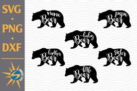 You will receive one zip file ~1 svg file ~1 dxf file ~png file ~pdf file ~eps file please ensure your machine is compatible before purchasing these. Grandma Bear Svg Free Svg Cut Files Create Your Diy Projects Using Your Cricut Explore Silhouette And More The Free Cut Files Include Svg Dxf Eps And Png Files