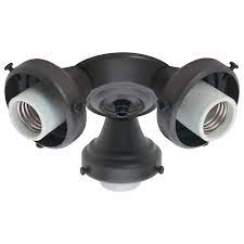 Stylish light kits from hunter give you a simple way to add more light to any room that needs it. Hunter New Bronze 3 Light Ceiling Fan Light Kit 99134 The Home Depot