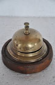 Old Brass Wooden 1930 S Unique Handcrafted Office Table Bell Rich Patina Office Table Wooden Handcraft