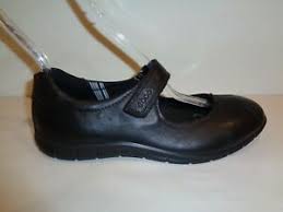 Details About Ecco Size 7 To 7 5 Eur 38 Babett Black Leather Mary Janes New Womens Shoes