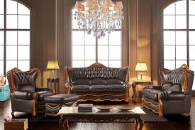Made of veneers, wood and engineered wood. Jhc Kensington Black Leather Sofa Set