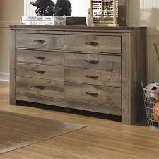 Ashley trinell 6 piece wood twin panel bedroom set in brown. Ashley Furniture Trinell 6 Drawer Wood Double Dresser In Brown Walmart Com Walmart Com