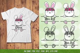 Download Easter Bunny Split Monogram Easter Bunny Svg Bunny Girl Svg 1243048 Monograms Design Bundles