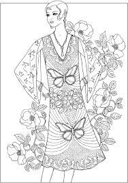 Creative Haven Jazz Age Fashions Coloring Book By Ming Ju Sun Coloring Page 2 Fashion Coloring Book Coloring Books Coloring Pages