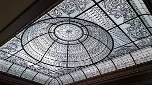 Stained Glass Dome Ceiling Installed At A Luxury Custom Built Residence Youtube Custom Stained Glass Glass Domes Glass Decor