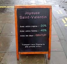 Voilà une belle déclaration en cette période de saint valentin ! Rabais Saint Valentin Humour Images Droles