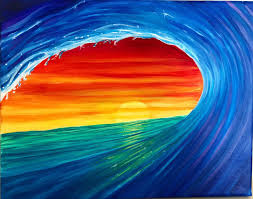 Rainbow Wave Etsy In 2021 Cute Canvas Paintings Rainbow Painting Small Canvas Art