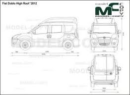 Fiat Doblo High Roof 2012 Blueprints Ai Cdr Cdw Dwg Dxf Eps Gif Jpg Pdf Pct Psd Svg Tif Bmp Fiat Doblo Blueprints Fiat