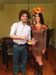 Bob Ross And Happy Little Tree Couples Costumes Homemade Couples Costumes Easy Costumes
