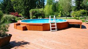 Repairing water damaged deck posts with simpson strong tie brackets, galvanized carriage bolts and quikrete 5000. What To Know Before Building A Deck Around Your Above Ground Pool This Old House