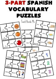 Crossword puzzles can be fun, challenging and educational. 3 Part Spanish Vocabulary Puzzles Teach Beside Me