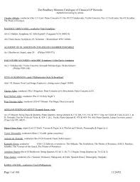 When is marché nocturne open? The Bradbury Museum Catalogue Of Classical Lp Records Page 1