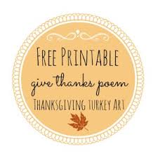 I am very thankful for my family and friends this year! Thanksgiving Free Printable Series The Turkey Poem Fox Hollow Cottage