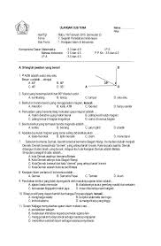 Soal Ulangan Tema 7 1