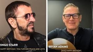 Ringo Starr poses with wife Barbara Bach