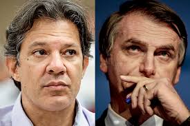 Resultado de imagem para Bolsonaro em versão paz e amor e Haddad contra o velho PT na segunda volta