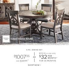 Modern and italian design dining room sets, contemporary dining room furniture, quality affordable dining tables and chairs. Holiday Prep With Our Best Selling Charthouse Dining Collection Value City Furniture Email Archive