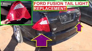 Tail Light Removal And Replacement Ford Fusion 2009 2010 2011 2012