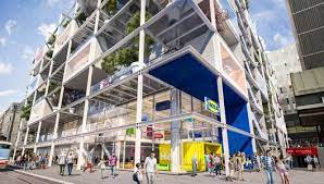 innovative car free and green images of the new ikea austria store revealed c zoomvp querkraft architekten facade car parking parking building