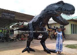 T rex pair 1/35 scale by galileon on deviantart. Metal Animal Art Sculpture Statue For Sale Life Size Dragon T Rex Dino Bull Lion Elephant Eagle Shark Dolphin Sculpture