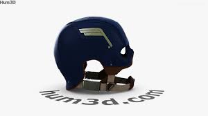 30% off sale, today only! 360 View Of Captain America Helmet 3d Model Hum3d Store