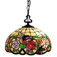 It makes so beautiful color combination inspired from this image. Amora Lighting 2 Light Tiffany Style Hummingbirds Floral Hanging Pendant With Glass Shade Am019hl16b The Home Depot Hanging Pendant Lamp Stained Glass Pendant Light Glass Pendant Light
