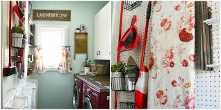 $8.99 quick view sale throw in the towel wood wall decor was: Laundry Room With Pegboard Organized Laundry Room Makeover