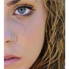 316l Surgical Steel Thin Small Silver Nose Ring Hoop 0 6mm Cartilage Piercing Ring Nose Ring Hoop Piercing No Nariz Piercing No Nariz Argola Piercing De Nariz