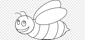 Bumblebee Outline Honey Bee Cartoon Bee Coloring Page Angle White Face Png Pngwing