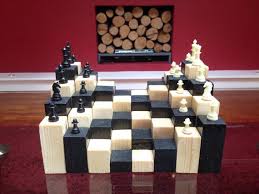 When the glue has dried, use a crosscut sled to square up one end of the panel on the table saw. 3d Wooden Chess Board Handmade Large Solid Heavy Piece Unusual Unique Bespoke Gift Carved Handcrafted Natural It Chess Board Wooden Chess Wooden Chess Board