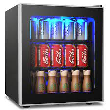 Hier findest du das beste bier. Gymax 60 Can Beverage Refrigerator Beer Wine Soda Drink Cooler Mini Fridge Glass Door Walmart Com Walmart Com