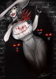 Lady Dimitrescu Resident Evil 8 By Rikien On Deviantart We already know lady dimitrescu is like 100 years old, as the demo takes place in the 50s. deviantart